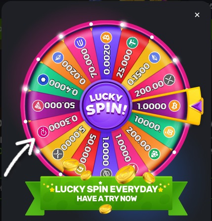 Polkadot Casino Bonus In Bc.Game Wheel Spin