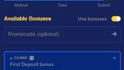 Konung Casino Bonus Code Screenshot