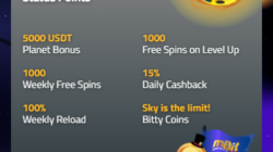 mBit Casino Loyalty Program Screenshot