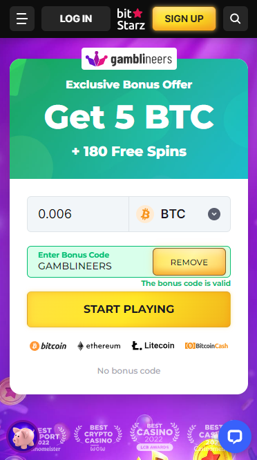 exclusive Gamblineers Bitstarz bonus code
