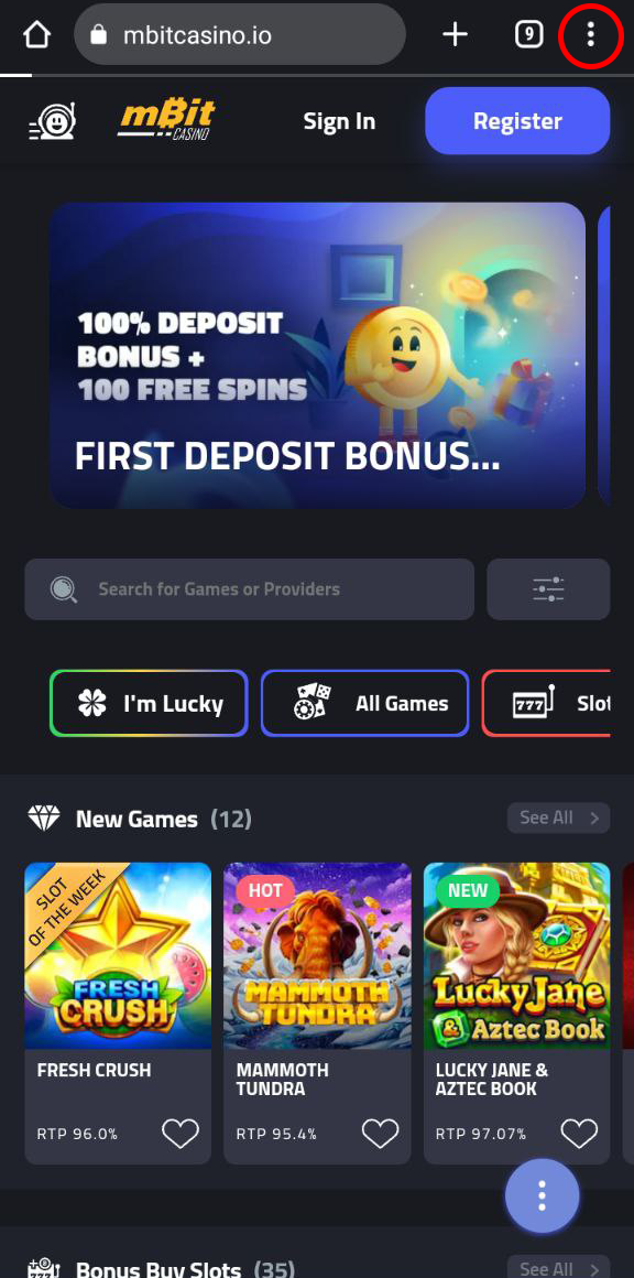 mbit casino app download