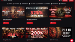 Royal Stars Casino Bonuses Screenshot