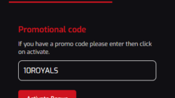 Royal Stars Casino No Deposit Bonus Code Screenshot