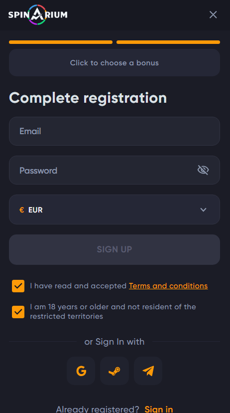 spinarium casino free spiny