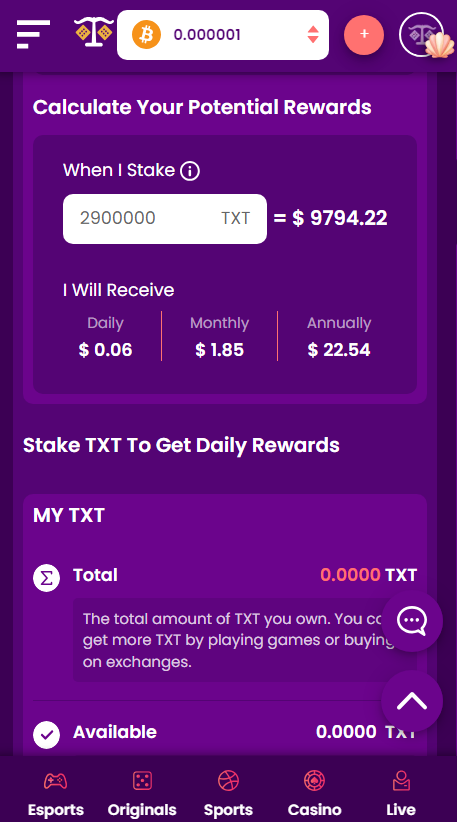 image displaying trustdice's staking