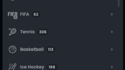 sports betting menu for mobile users