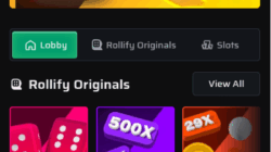rollify lobby mobile screenshot