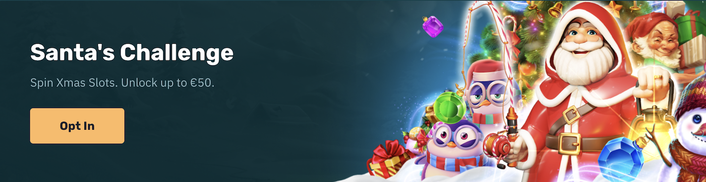 santa casino promo banner for arcanebet casino