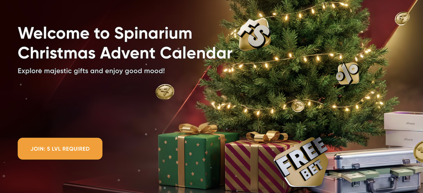 banner for spinarium christmas advent calendar