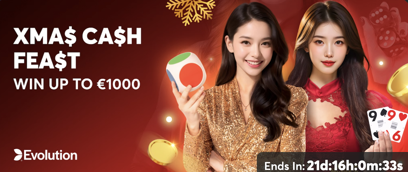 Christmas live casino promo banner for bc.game