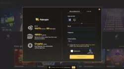 Fairspin Signup Screenshot